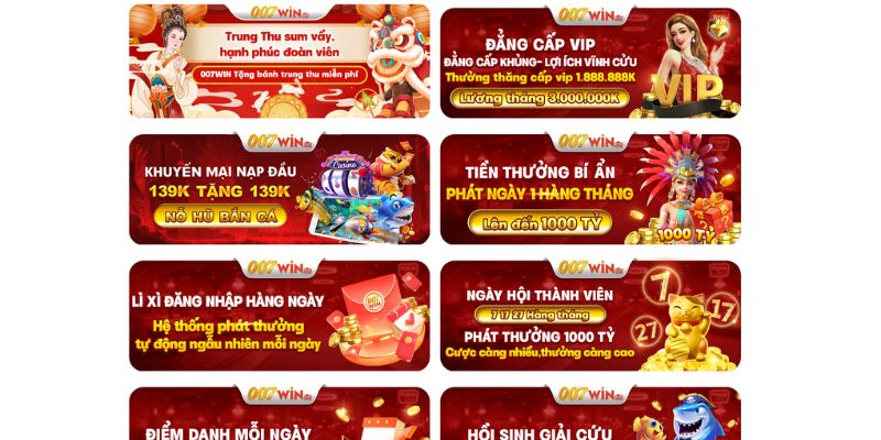 007win tưng bừng khuyến mãi